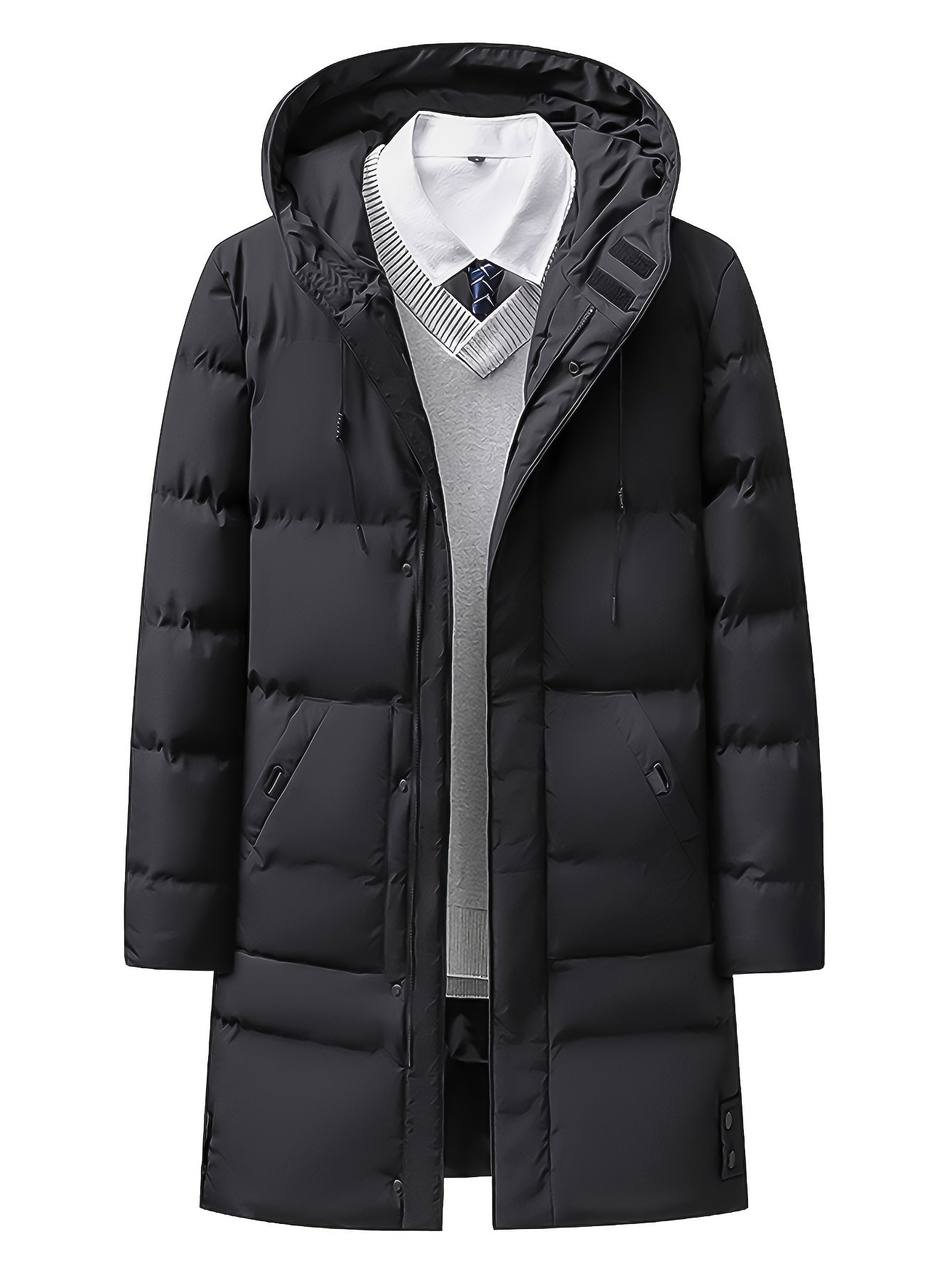 Men's Warm Thickened Mid-Length Down Winter Jacket | Ideal for Winter