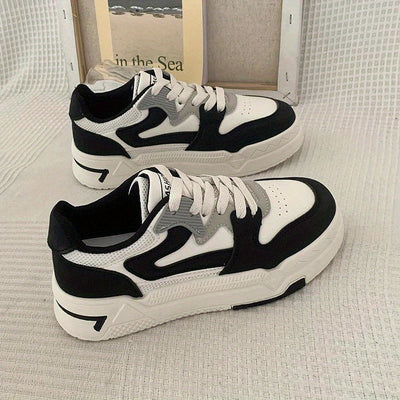 Elegant Black and White Women's Trainers | Perfect for All Seasons