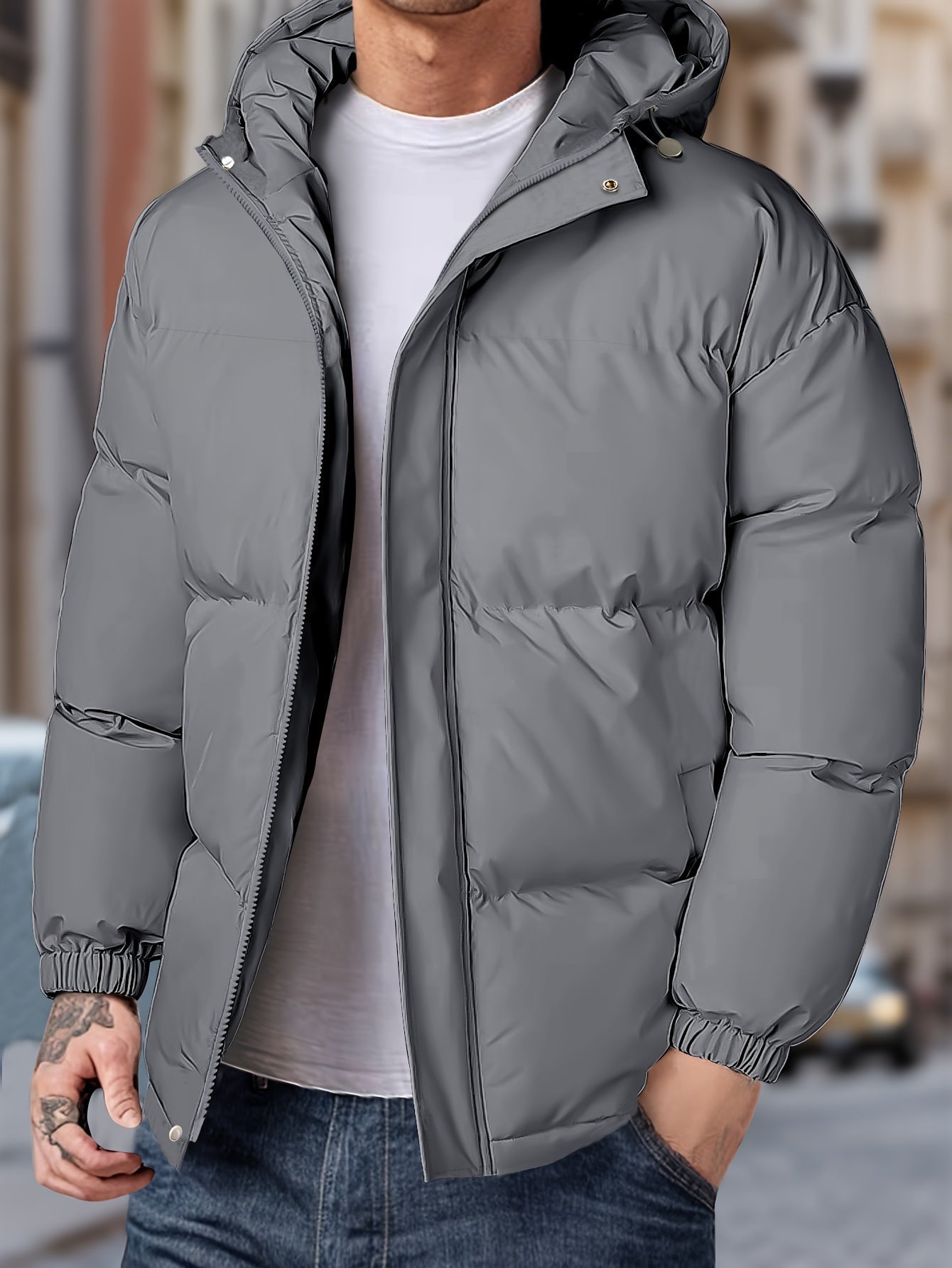 Men's Warm Hooded Winter Jacket | Ideal for Everyday Wear