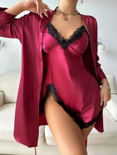 Women's Elegant Satin Pyjama Set | Ideal for Everyday Wear