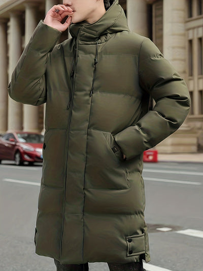 Men's Warm Hooded Winter Jacket with Overcoat Style | Ideal for Winter