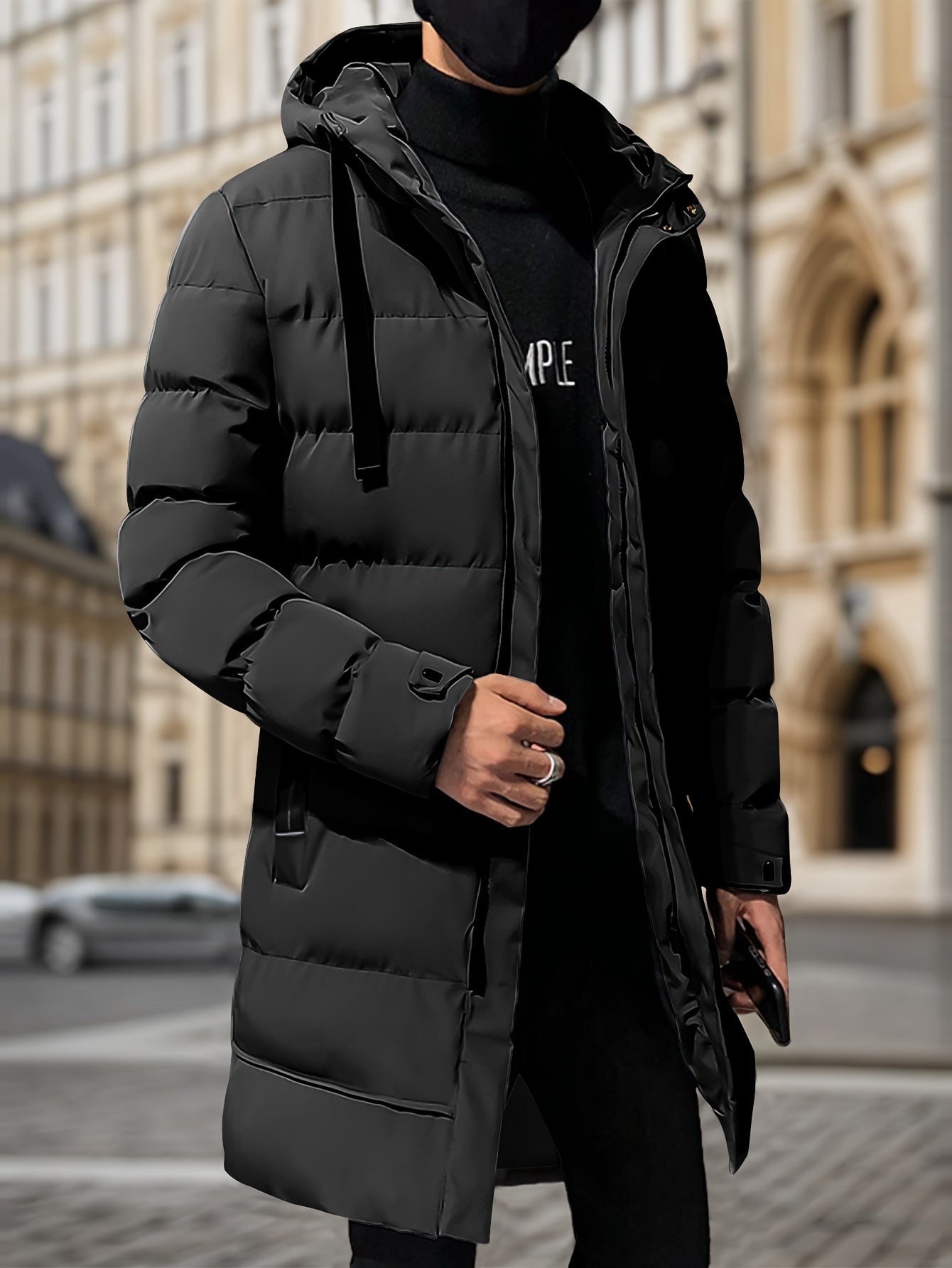 Casual Windproof Mid-Length Zipper Closure Hooded Winter Jacket | Ideal for Winter