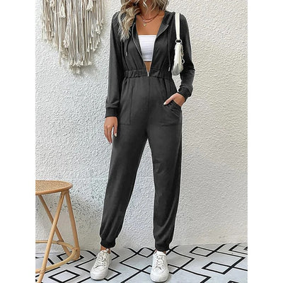 Women's Luxurious Retro Tracksuit with Training Jumpsuit | Perfect for Spring And Fall