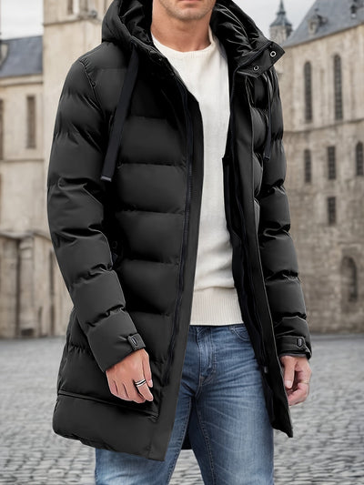 Warm Long Padded Hooded Puffer Winter Jacket for Men | Ideal for Winter