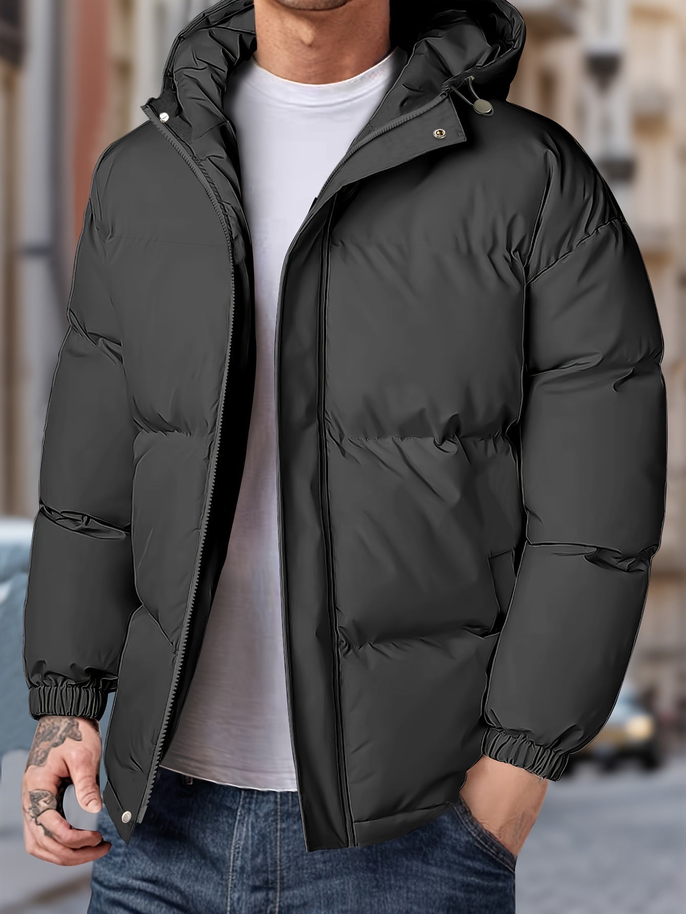 Men's Warm Hooded Winter Jacket | Ideal for Everyday Wear