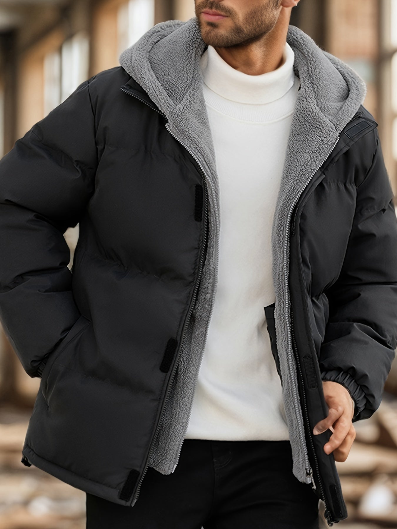 Men's Stylish Casual Warm Padded Winter Jacket | Ideal for Winter