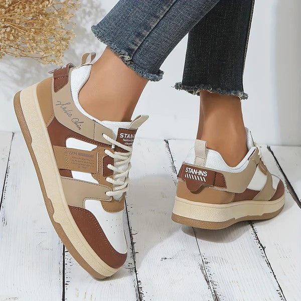 Women's Trendy Brown Suede Trainers | Ideal for Autumn and Winter