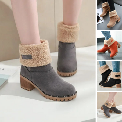 Women's Comfortable Wool-Lined Winter Ankle Boots | Ideal for Everyday Wear