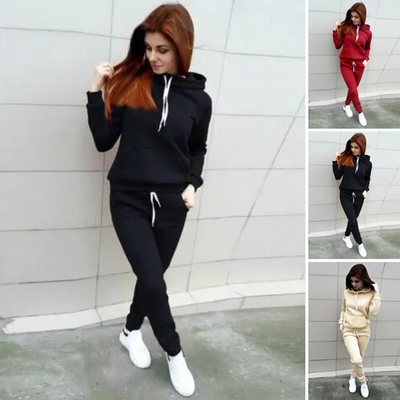 Women's Warm Two-Piece Fleece Tracksuit | Ideal for Everyday Wear