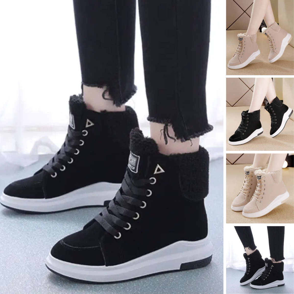 Women's Casual Flat Ankle Winter Boots | Ideal for Everyday Wear