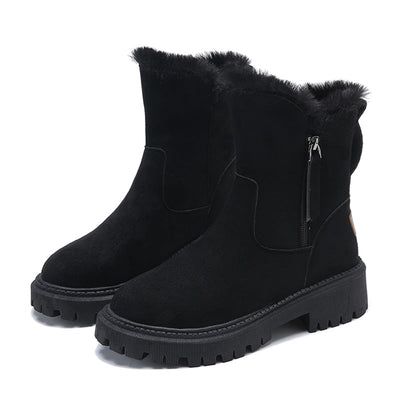 Women's Warm Winter Boots with Wool Lining and Zipper | Ideal for Everyday Wear