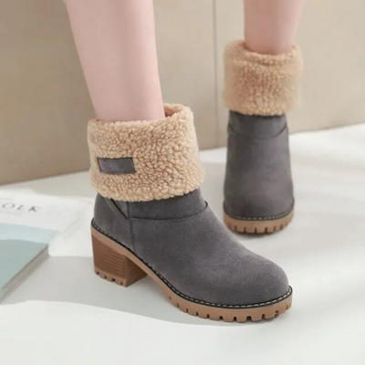 Women's Comfortable Wool-Lined Winter Ankle Boots | Ideal for Everyday Wear