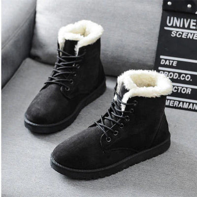 Women's Casual Wool-Lined Ankle Winter Boots | Ideal for Everyday Wear