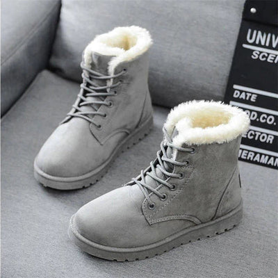 Women's Casual Wool-Lined Ankle Winter Boots | Ideal for Everyday Wear