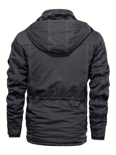 Men's Casual Warm Fleece Jacket with Multi Pockets | Ideal for Winter