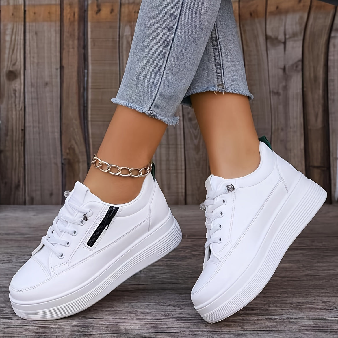 Women's Stylish Solid Color Casual Sneakers | Perfect for All Seasons