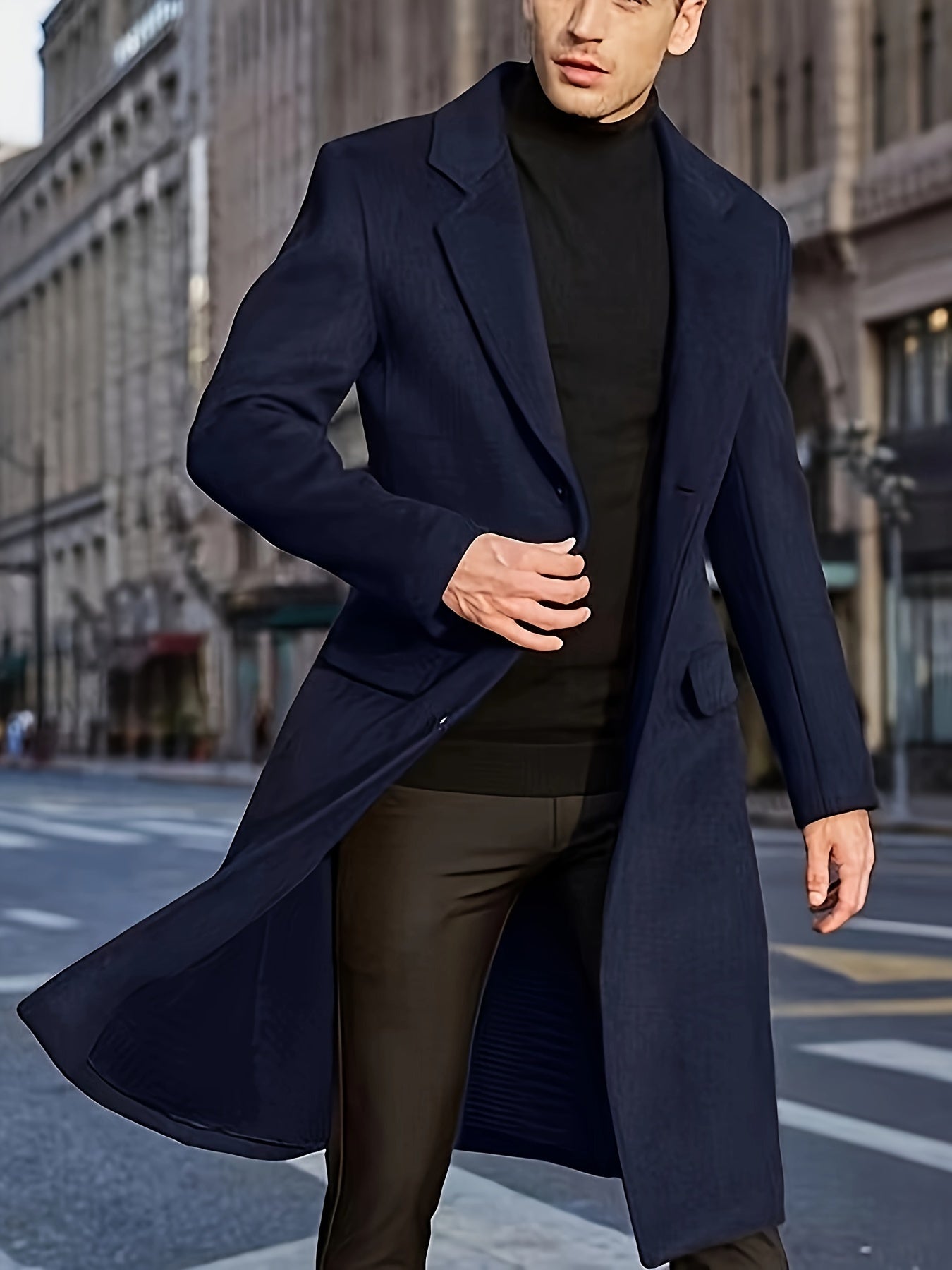 Men's Stylish Retro Winter Jacket with Trench Coat Style | Ideal for Winter