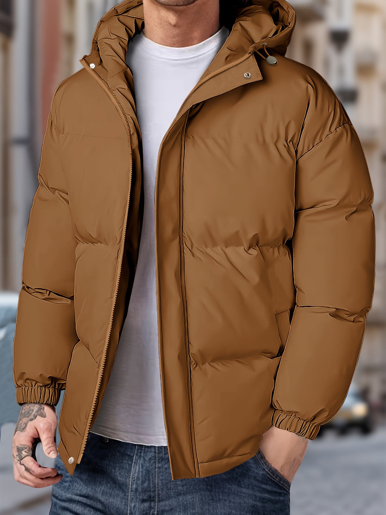 Men's Warm Hooded Winter Jacket | Ideal for Everyday Wear