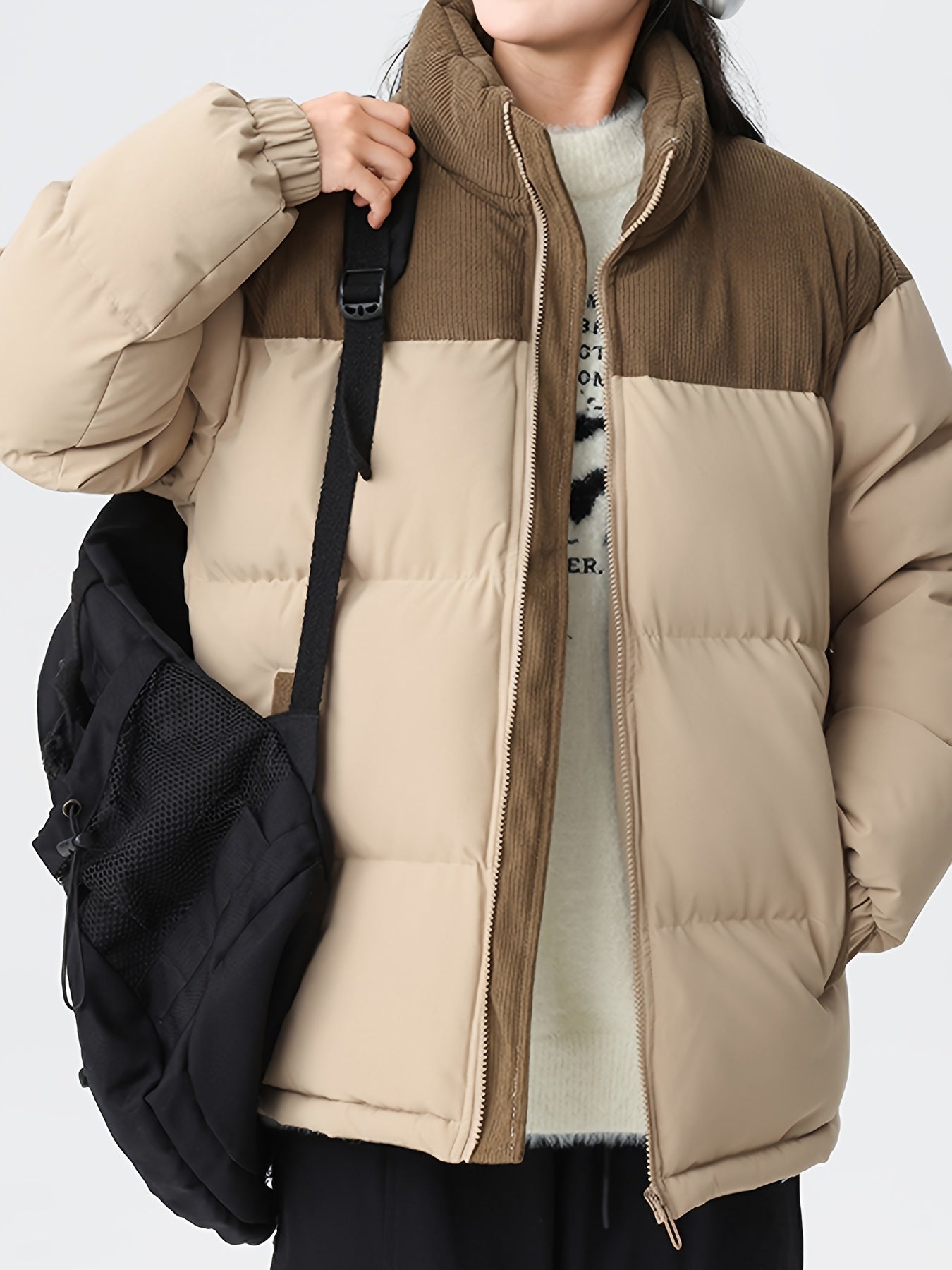 Men's Stylish Colourblock Puffer Winter Jacket | Ideal for Winter