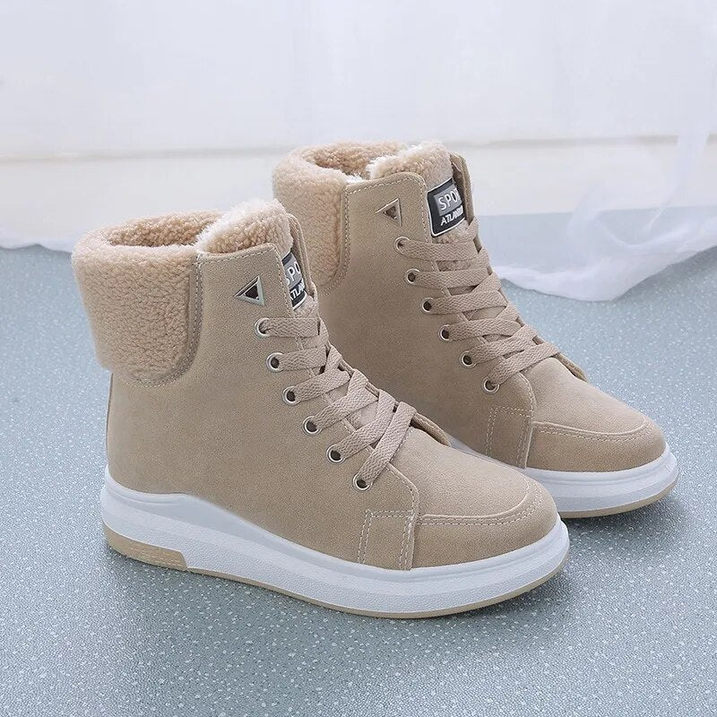 Women's Casual Flat Ankle Winter Boots | Ideal for Everyday Wear