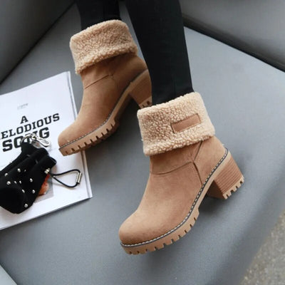 Women's Comfortable Wool-Lined Winter Ankle Boots | Ideal for Everyday Wear