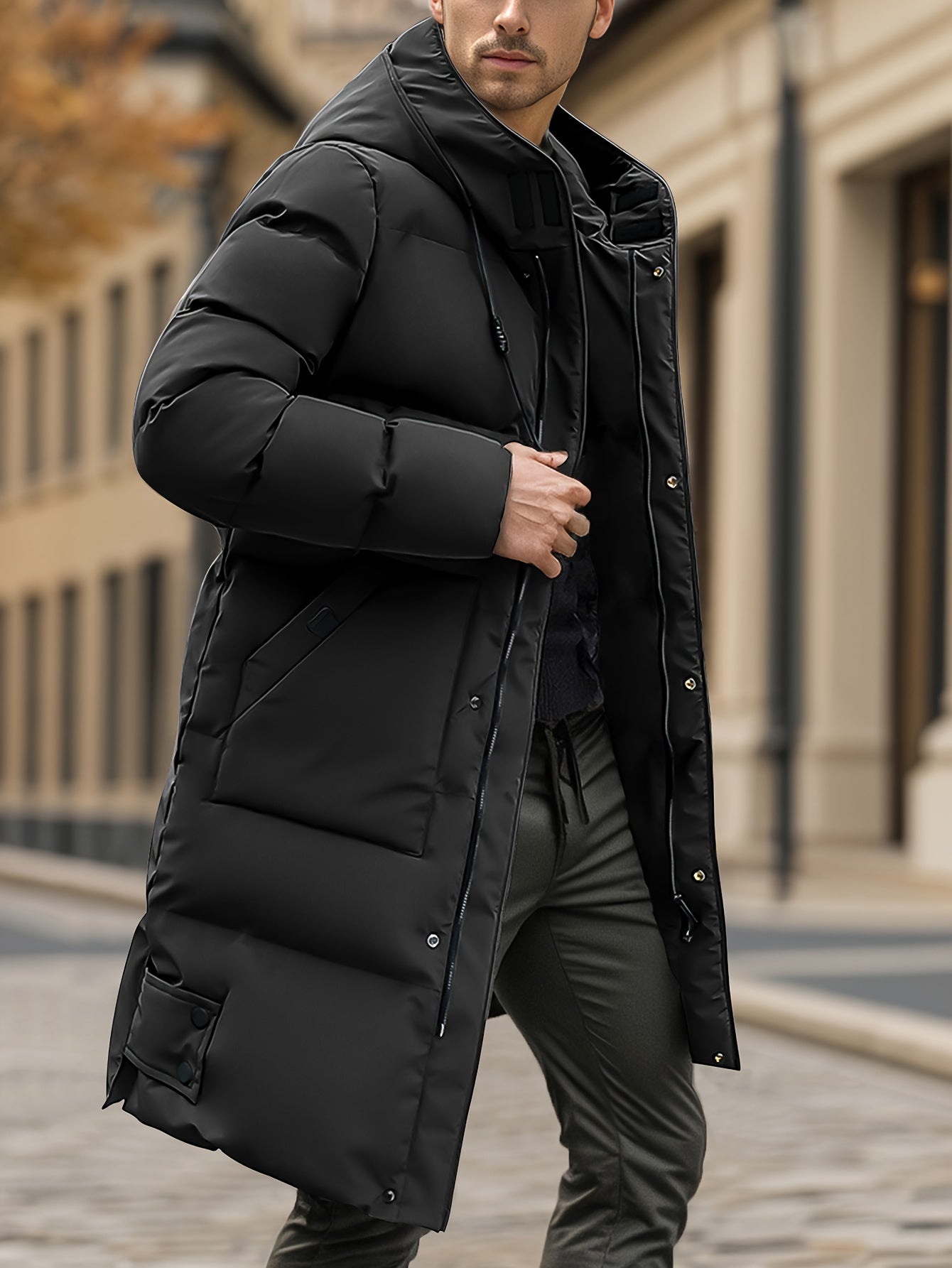 Men's Warm Thickened Mid-Length Down Winter Jacket | Ideal for Winter