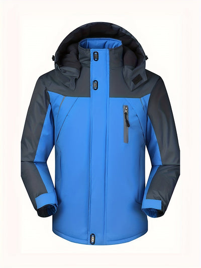 Men's Warm Fleece-Lined Water-Resistant Winter Jacket | Ideal for Winter