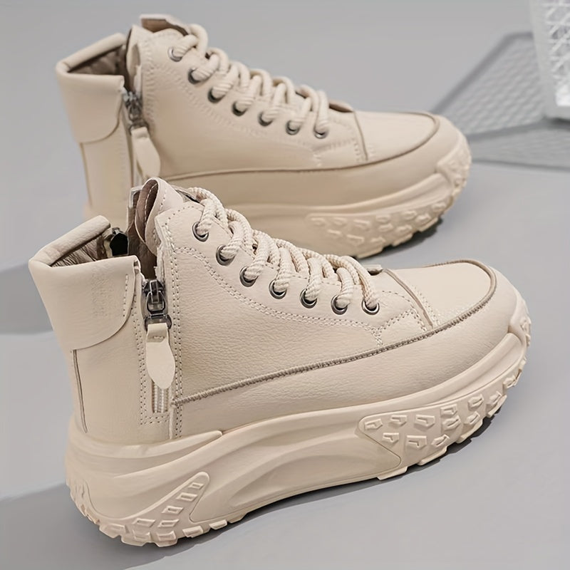 Women’s High-Top Platform Casual Sneakers | Ideal for Autumn/Winter