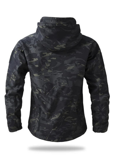 Men's Tactical Hooded Wind Breaker with Zipper | Perfect for Autumn