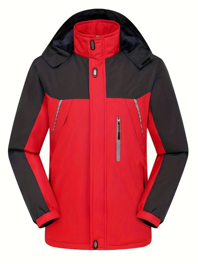 Men's Warm Fleece-Lined Water-Resistant Winter Jacket | Ideal for Winter