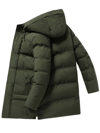 Men's Warm Thickened Mid-Length Down Winter Jacket | Ideal for Winter