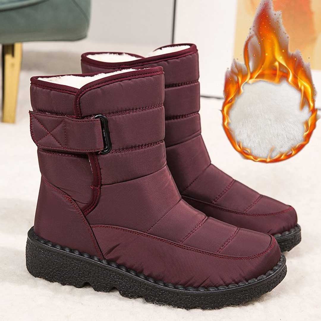 Women's Casual Waterproof Winter Boots with Adjustable Strap | Ideal for Everyday Wear